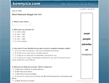 Tablet Screenshot of myblogger.kennysia.com